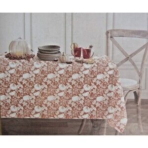 Harvest & Co Tablecloth New 100% Cotton Certified Oeko-Tex Oblong 60x84